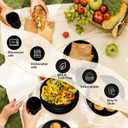 Mtgluk Wheat Straw Dinnerware Set for 4, Plastic Plates, Bowls, and Cups, Unbreakable, Dishwasher & Microwave Safe, Eco-Friendly, Ideal for Family Meals, Camping, and Picnics (Light color)