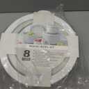 COOK WITH COLOR Prep Bowls with Lids- Wide and Deep Nesting Plastic Small Mixing Bowl Set with Lids, 8 Piece Set - Wide Bowls, Speckled White