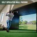12 Pack Golf Wall Padding Panels Golf Enclosure Padding, 20"x20"x2" High-Density Impact Protection for Indoor Wall Pad, Kids Playrooms & Sports Areas, Gym Wall Pad