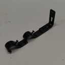 LAMYOO Curtain Bracket Set of 4, Black Metal, Wall Mount, 1 or 1 1/8 Inch Rods, Adjustable 4.3" to 5.8"