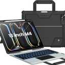 Nillkin Carry Go iPad Pro 13 inch (M4/M5) Backlit Keyboard Case with Handle, New iPad Pro M5 13 inch Detachable Keyboard M4 2024 with Kickstand,Shortcut Keys,Trackpad, Great Typing (Carbon Black)