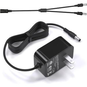 VHBW 5V Charger Replacement for Dogtra with Splitter Cable, Replacement SBC5V1000 Charger Compatible with Dogtra iQ Series, YS600, 200C, 280C, EF-3000 Gold Receiver,YS300 Collar Trainer
