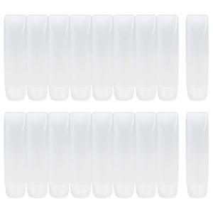 Nydotd 18 Pack Travel Size Plastic Squeeze Bottles for Liquids, 30ml/1Oz TSA Approved Makeup Toiletry Cosmetic Containers, Leak-Proof with Flip Caps, Refillable