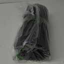 Plastic Mesh Fence Sheet 15.7IN x 10FT - 0.3IN Opening Plastic Chicken Wire Netting Roll Durable for Dogs, Poultry, Puppy, Garden Snake Barrier with 50 Pcs Zip Ties - Black