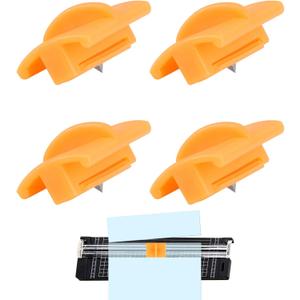 4 Pack Triple Track Blade Replacement for Fiskars Paper Trimmer,High Profile Style I Carbon Steel Titanium Coated Craft Knife Blades for Portable Craft Paper Cutter Trimmer