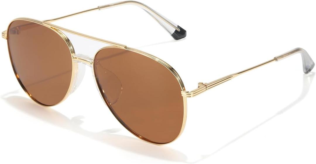 SODQW Tangle Free Aviator Sunglasses for Women Men Polarized Sun Glasses With UV Protection 2026 Fasion Trendy Shades