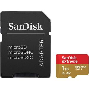 SanDisk Extreme 1TB UHS-I U3 microSDXC Memory Card with SD Adapter