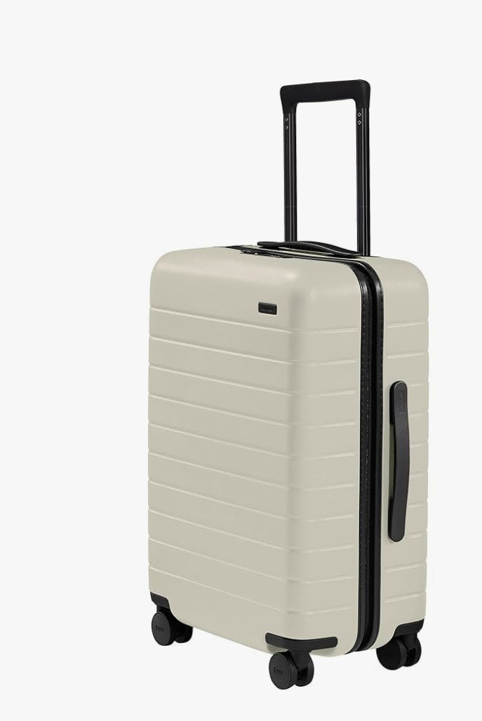 Away Bigger Carry-On Luggage, Lightweight Hardside Large Suitcase with Spinner Wheels, TSA Lock, Airline Approved, Salt White Matte
