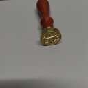 Medieval Initial Alphabet Sealing Wax Stamp, Brass Head Wooden Handle, for Thanksgiving Card/ Envelope/ Gift Wrap/ Wedding Engagement Party Invitation - Letter J