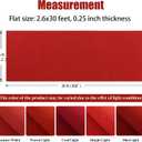 HOMBYS 450GSM Extra Thick Red Carpet Runner for Party & Events 2.6x30ft, Red Aisle Runner for Wedding Ceremony, Hollywood Oscars Runner Rug, Non-Slip 550 GSM Rubber Backing, No Tape Needed(2.6x30 ft)