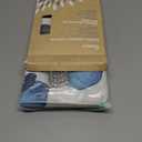 Sunlit Design Simple Style Blue and Gray Flower Blossoms Fabric Shower Curtains for Bathroom Decor with White Background, Machine Washable (71"W x 71"L (Pack of 1))