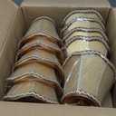 Riakrum 10 Pcs Shades for Chandeliers European Small Lamp Shade Chandelier Clip on Fabric Drum Lamp Mini Rustic Light Cover for Table Candle Wall Light Replacement, 3.1 x 5.5 x 4.7 Inch(Beige)