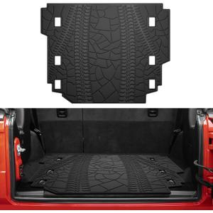 Cargo Liner Mat for 2018-2021 2022 2023 2024 2025 2026 Wrangler JL 4 Door, All Weather Odorless Rear Trunk Tray Projector, Heavy Duty Custom Fit Cargo Area Trunk Liner Mat Accessories