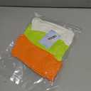 Women's Neon Scrunch Crew Socks 80s 90s Retro 3-Pack Cotton Stacked Boot Calf Cozy Ribbed Slouchy Socks Size 5-10 (1-white/Neon Green/Neon Orange)