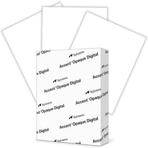 Accent Opaque White 8.5 x 11 Cardstock Paper, 80lb, 216gsm  250 Sheets (1 Ream)  Premium Smooth Heavy Cardstock, Printer Paper for Invitations, Cards, Menus, Business Cards  131482R