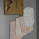 Organic Burp Cloths Baby Boy & Girl - 5-Pack Super Absorbent Cotton Burping Cloths for Babies, Soft & Plush Newborn Spit Up Rags, Infant Towels for Milk Spit Up, Unisex, Large 21" x 10" (Sweet Charm)