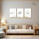 2 x Wodkwq Nursery Wall Art Sea Animal Canvas Prints Baby Girl Boy Room Decor Watercolor Paintings Pictures Cute Ocean Theme Toddler Room Decoration Set of 3 for Kids Bedroom Bathroom 12x16in Unframed