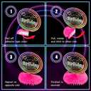 9 Pcs Glow Party Birthday Centerpieces Neon Birthday Decorations Fluorescent Birthday Table Decorations Colorful Neon Party Table Decoration Table Toppers Neon Birthday Party Supplies for Party Favors