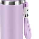Stainless Steel thermo Bottles with cup 700ml/23.7oz Vacuum Insulated Bottle for hot and cold coffee drink water thermo flask with cup.(Purple,700ml)