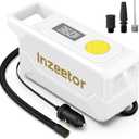 150 PSI Tire Inflator Portable Air Compressor, 12V DC Auto Shutoff Air Pump with Digital Pressure Gauge and Emergency LED Light for Car Tires, Bicycle & Balloons, White