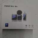 PQRQP 3 in 1 Microphone for iPhone/Android/Camera, Wireless Microphones, 328ft Transmission, 18H Battery Life, Mini Microphone for Record Interview, Vlogs, YouTube, Tiktok (Ebony Black)