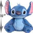 Disney Stitch Live-Action 13-inch Large Plush Stuffed Animal, Soft Toy for Kids, Blue, Alien, Toy for Fans, Girls, Boys, Kids, Ages 2 and Up by Just Play, Kids Toys for Ages 2 Up by Just Play