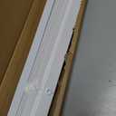 No Drill L-Shaped Vinyl Cordless Mini Blinds,White,32.5" Wx 64" H | 1",No Tools,Horizontal Window Blinds,Light Filtering,Indoor Windows