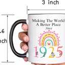 100th Birthday Coffee Mug For Women, Turning 100 Year Old Birthday Gifts for Her, 1925 100th Gifts Black Handle 11OZ Coffee Cups for Mom Grandma Aunt Sister Coworker Friend Wife(100 Birthday)