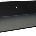 Linear Floating Shelf Wall Mounted Metal Shelves Heavy Duty Industrial Modern Steel Black Linear Metal Wall Shelf Modern Farmhouse Living Room Metal Wall Decor (28x16-Inch)