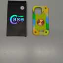 MARKILL Compatible with iPhone 14 Pro Case 6.1 Inch with Built-in Ring Stand, Military Grade Drop Protection Full Body Rugged Heavy Duty Case 3 in 1 Protective Durable Cover. (Rainbow Green)