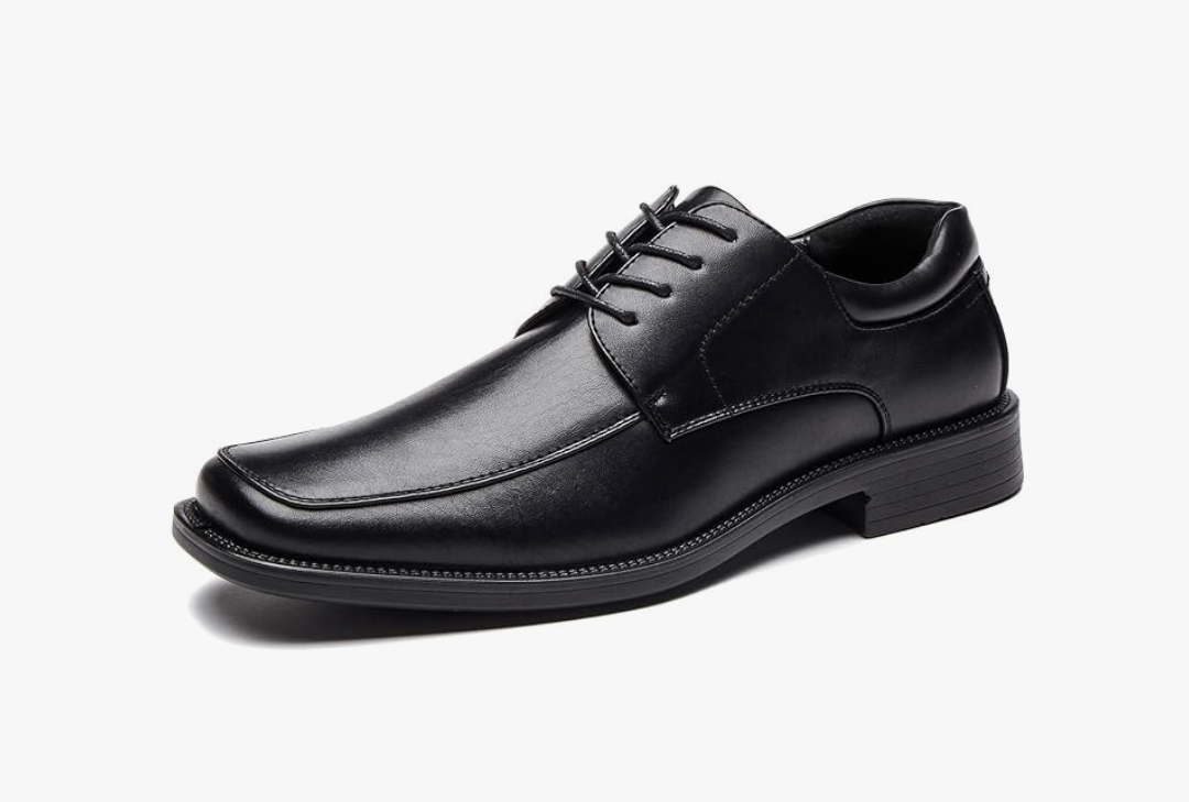 DECARSDZ Men's Classic Modern Formal Slip On Dress Shoes, 12, Black