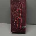 SPRKLINLIN Solar Christmas Lights Outdoor Decorations, 10 Pack Solar Christmas Candy Cane Lights with Snowflake, Outdoor Waterproof Pathway Lights for Patio, Garden, Yard, Street, Park, Holiday