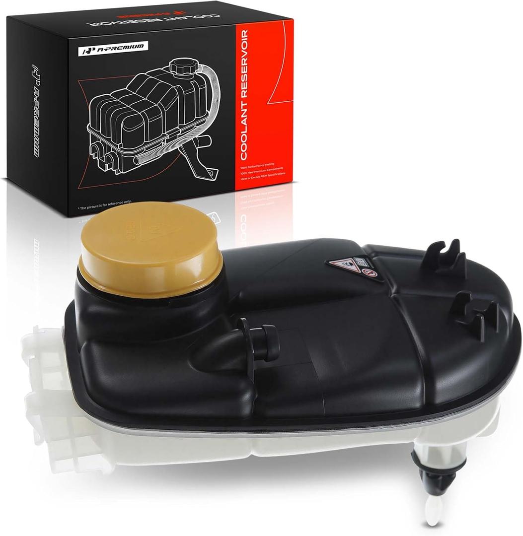 A-Premium Radiator Coolant Expansion Reservoir Overflow Tank [W/Sensor] | Compatible with Mercedes-Benz B250 2013-2018, CLA250/CLA45 AMG 2014-2018, GLA250/GLA45 AMG 2015-2018, 2.0L - Front