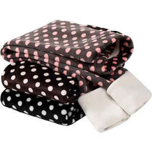 Girls Printing Fleece Lined Leggings Kids Warm Winter Pants Girls Stretch Thick Tights