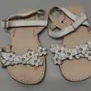 The Children's Place,and Toddler Girls Sandals,White Flower, Size 2