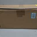 Brunswick Large, Steel, Post Mount Mailbox, Black with Brushed Nickel