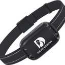 Cat Bark Collar Smart Automatic No Shock Anti Barking Cats Training Collar Rechargeable Bark Collar with 2 Adjustable Sensitivity Vibration & Beep Vibration Modes for Cats Black.3.0