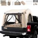 Inflatable Truck Bed Tent & Air Mattress with Built-in Pump and Pillows, Waterproof PU2000mm Air Mattress Pickup Inflatable Trcuks Tent for Road Trip Camping Outdoor Travel
