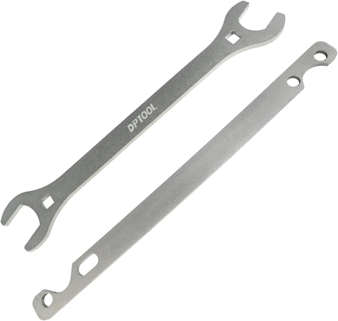 DPTOOL 32mm 36mm Automotive Fan Clutch Nut Wrench & Water Pump Pulley Holder Removal Tool Compatible with BMW Replace 115030 115050 3312