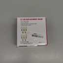 25 Pack LED C7 Light Bulbs - Clear Glass LED E12 LED Night Light Bulbs, 0.6W Equivalent to 7W, for Candles Chandeliers Replacement Bulbs & Christmas Tree Light Bulbs, E12 Base, Warm White