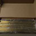 Ravinte 20 Pack Squre Cabinet Pulls 11-1/3 Inch Brushed Brass Kitchen Cabinet Handles Gold Kitchen Hardware for Cabinet Gold Drawer Pulls Square Cabinet Pulls Drawer Handles Come with Screwdriver (11-1/3 In Hole Center)