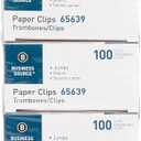 Business Source Paper Clips, Jumbo, .041 Wire Gauge, 1000/ Pack, 41 Mile (65639)