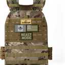 Amstaff Weighted Vest - Adjustable Weight Vests for Men & Women - Versatile Wearable for Fitness Workouts, Strength and Endurance Training, Running, Crossfit (Multicam Green, Single Vest) 