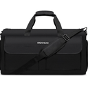 Garment Bags for Travel Large Suit Bag for Men Carry On Garment Bag Convertible Garment Duffle Bag with Shoes Compartment,2 in 1 Hanging Dress Suitcase Suit Travel Bags,Black