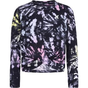 Hurley Girls' Long Sleeve Boxy T-Shirt (Size 4)