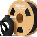 DEEPLEE PLA Basic 1.75mm 3D Printer Filament, 3D Printing Filament with Dimensional Accuracy +/- 0.02 mm, Neatly Wound, No Clogging, Best for Beginners, Fits for Most FDM 3D Printers 1KG Black