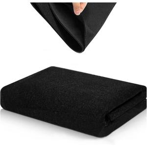 Black Underfelt Liner Carpet for Speaker Sub Box, Table - Top/Bottom, Auto, RV, Boat, Marine, Car & Truck Carpet, (Felt Febric) (Black, 72"x43")