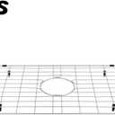 LQS Kitchen Sink Bottom Grid and Sink Protector, Sink Rack for Bottom of Grid 26" x 14" with Center Drain Hole for Handmade Single Bowl, Stainless Steel Sinks Grid, Kitchen Sinks Grate