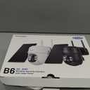 2K Cameras for Home Security-2.4G WiFi Outdoor Camera Wireless Solar/Battery Powered with solar panel, 360° Viewing, AI Human Detection, Color Night Vision, with SD Storage, Works with Alexa(2 Pack)