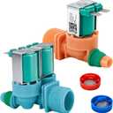 DC62-00311F&DC62-30314V Washer Water Inlet Valve set compatible with Sam-sung Washer WA40J3000AW WA45N3050AW WA40J3000AW/AA WA45T3200AW WA45N3050AW/A4 WA40J3000AW/A2 WA40J3000AW/A2-01 WA41A3000AW/A4